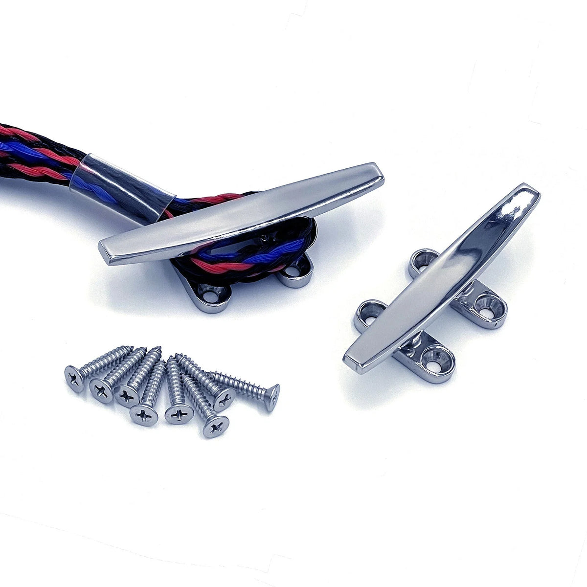Set of 2 Stainless Steel Cleats for Jetski Kayak Docking