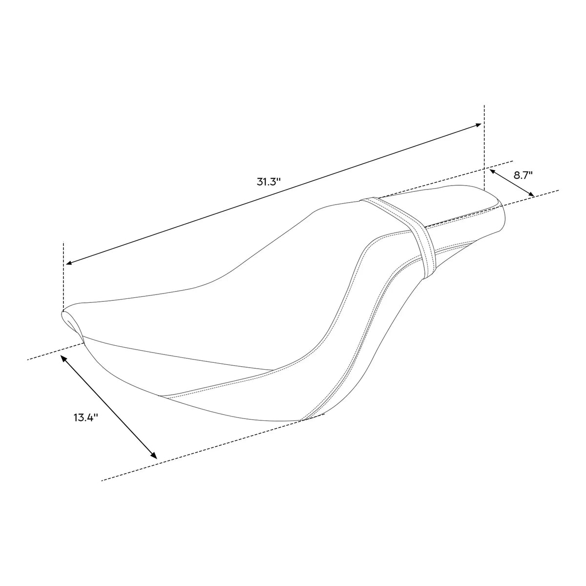 Driver Passenger Seat for Harley FLDE Street Bob Heritage Classic (2018–2025)