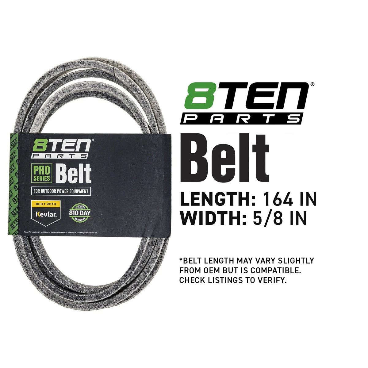 8TEN Kevlar Belt for Simplicity Courier (ZT2561, ZT2461, 5100003)