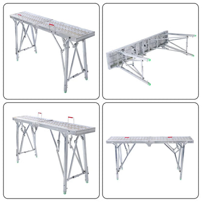 Portable Folding Scaffolding Platform Work Bench Ladder