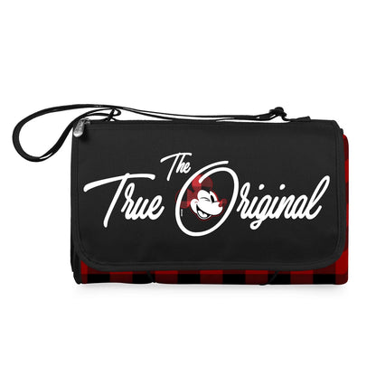 Outdoor Picnic Blanket Tote for Mickey Mouse (Red & Black Buffalo Plaid)