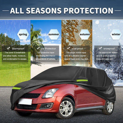 Waterproof Car Cover 241D-PU for Suzuki Swift IV/V (2011–2023) with Zipper
