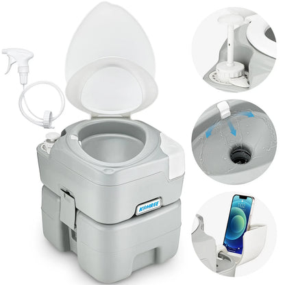 Portable Camping Toilet 5.3 Gal for Kohree (No Part Numbers)