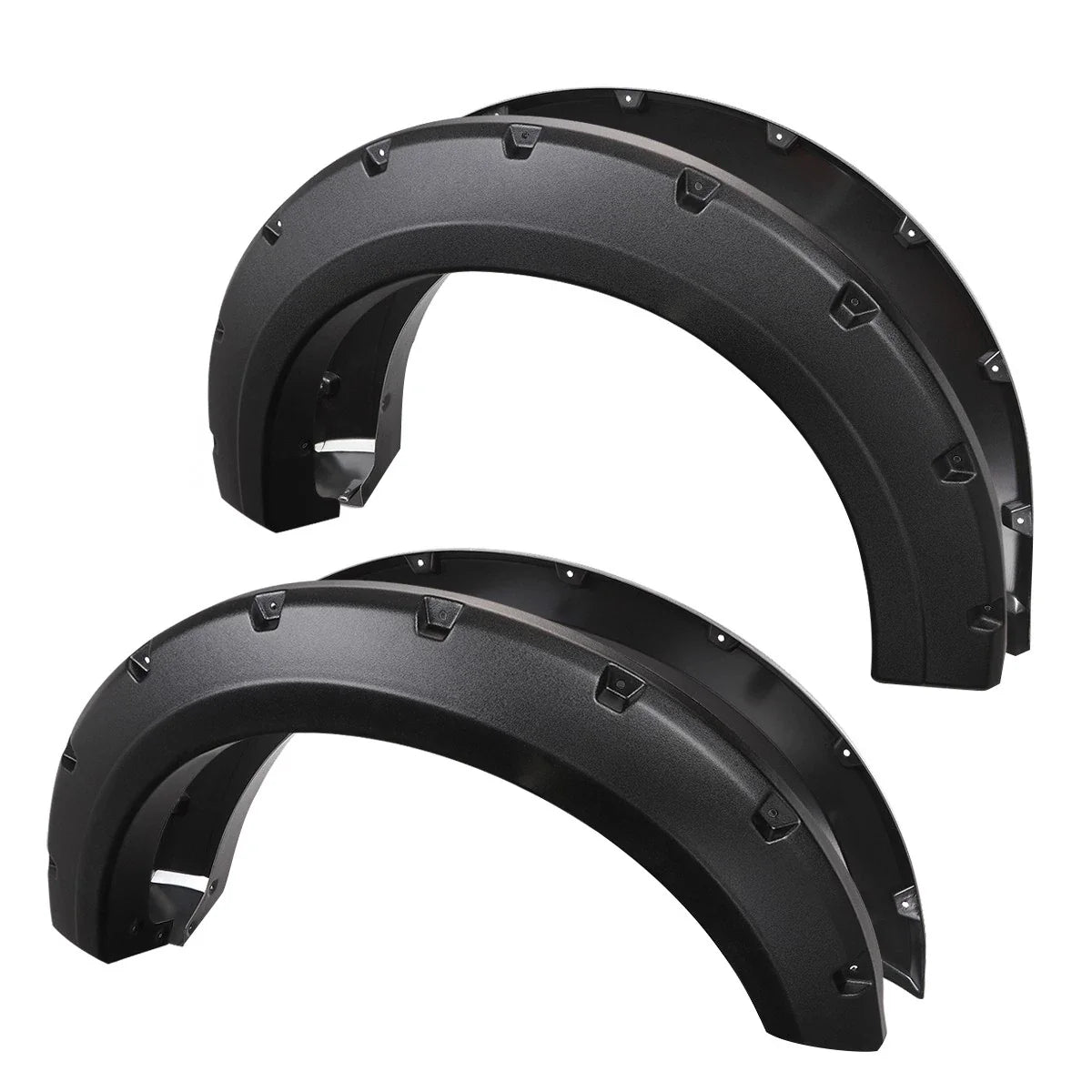 ABS Pocket-Rivet Wheel Fender Flares for Ford F150 (2015–2017) 67.1"/78.9"/97.6" Bed