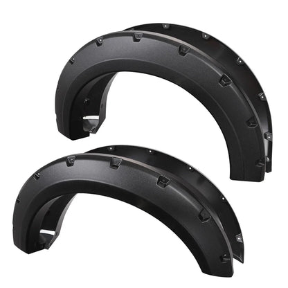 ABS Pocket-Rivet Wheel Fender Flares for Ford F150 (2015–2017) 67.1"/78.9"/97.6" Bed