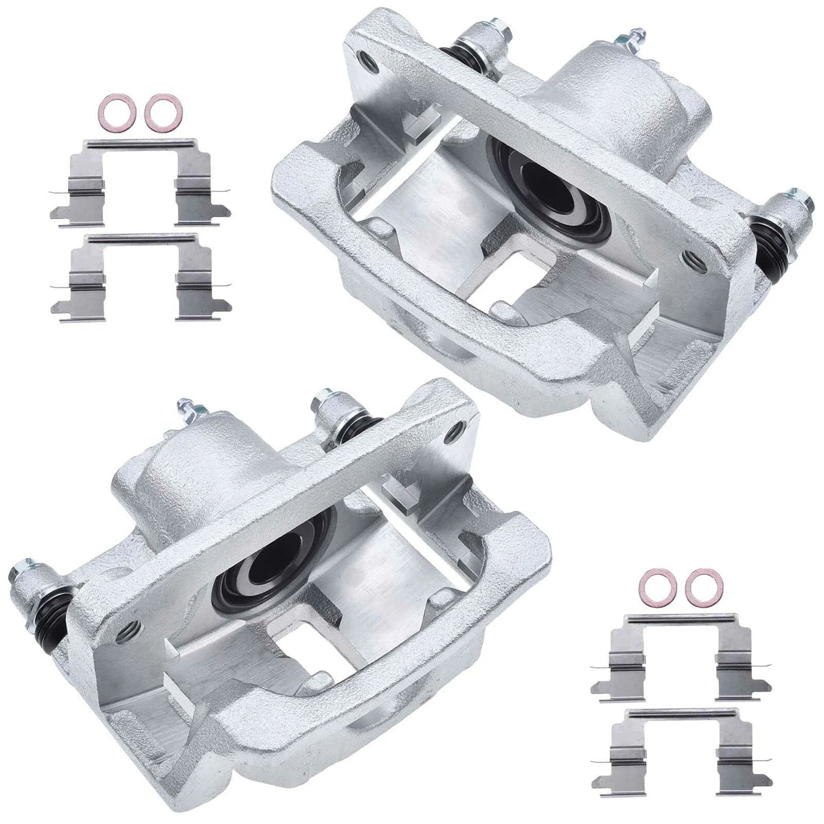 A-Premium Pair Rear Brake Calipers w/ Bracket for Chevrolet Colorado GMC Canyon (18-B5522, 18-B5523)