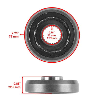Starter Clutch Idler Drive Gear Gaskets for Honda TRX450ER ES (2006–2014) GU5938GE117HF