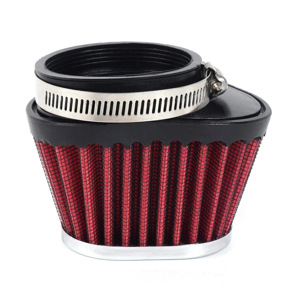 60mm Red Air Filter Pod Cleaner for Dirt Bike ATV Quad Motorcycle (Fit)