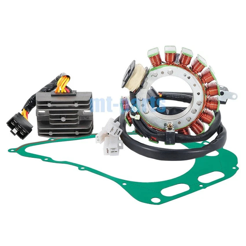 Stator Coil, Regulator Rectifier, Gasket for Suzuki DR750 DR800S (1988–1990)