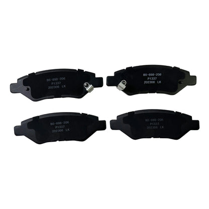 Set of 4 Rear Ceramic Brake Pads for Cadillac CTS, Chevrolet Camaro, Saab 9-4X (2010–2015) P-1337, 1337