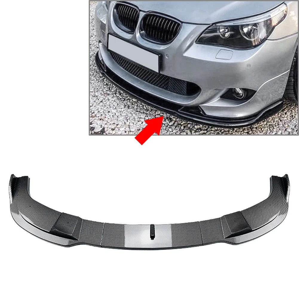 Front Bumper Lip Splitter Spoiler for BMW 5 Series E60 E61 (2005–2010)