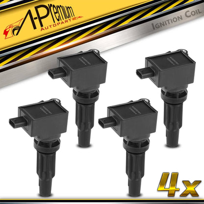 Set of 4 Ignition Coils for Ford Explorer Escape Edge Ranger (2020–2022) - JX6Z12029A, JX6Z12029B, UF855
