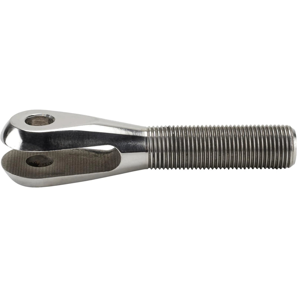 Stainless Steel Smoothie Clevis 5/8 RH NF Thread 3/8 Slot & Hole 91002046