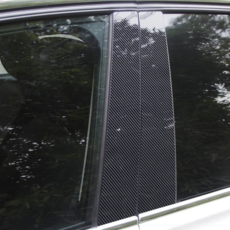 6X Carbon Fiber Pillar Posts Door Trim Decal for KIA Optima K5 (2016–2020)