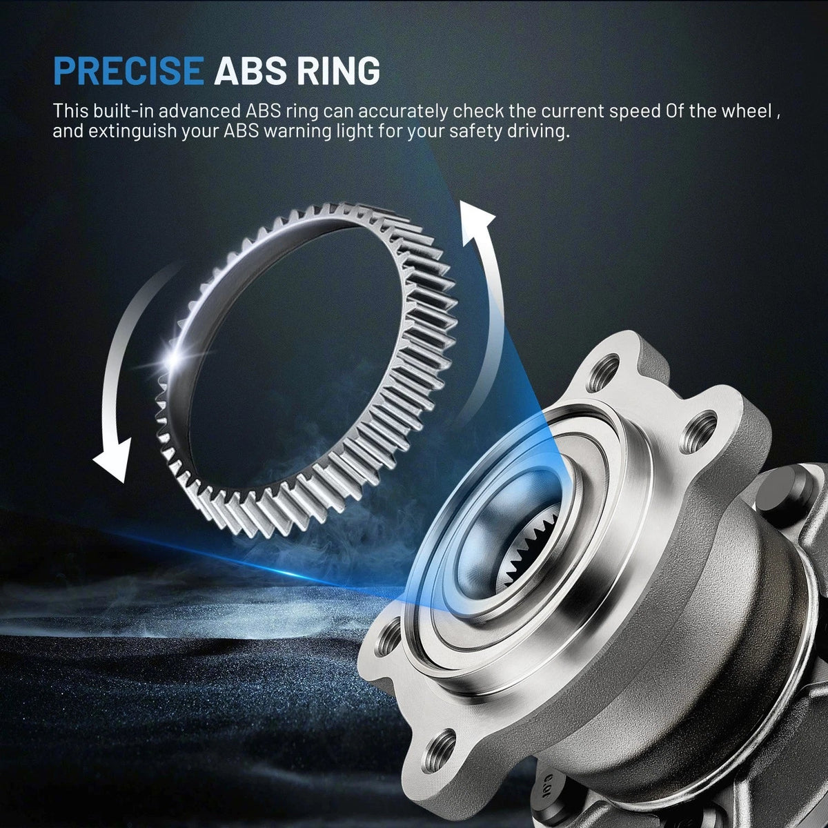 Rear Wheel Bearings and Hubs for Ford Escape Lincoln MKC (2013–2019)