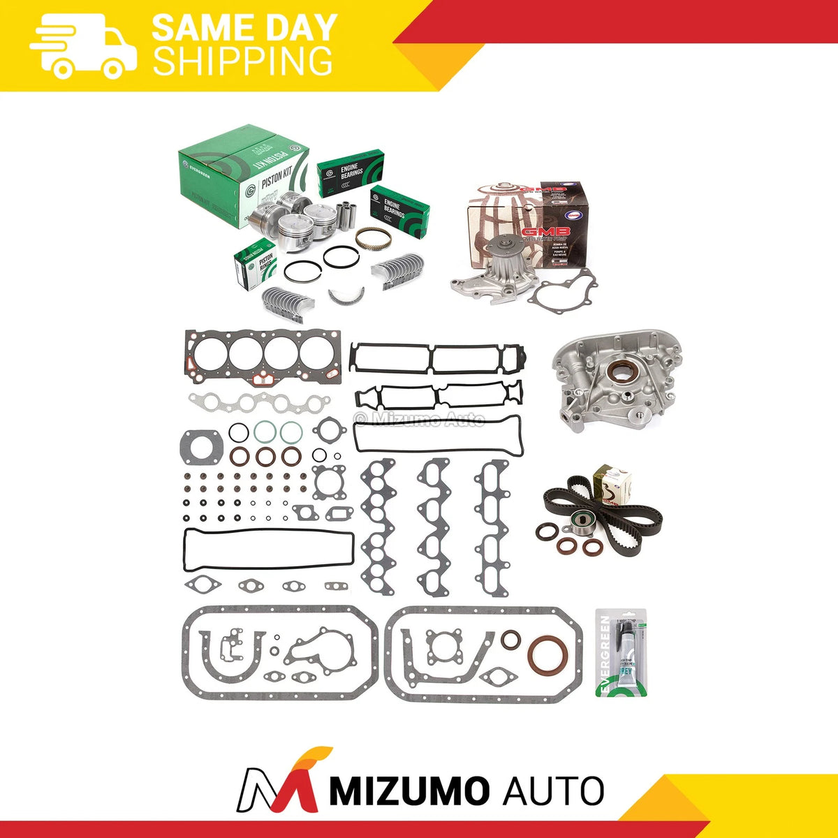 Engine Rebuild Kit for Toyota MR2 Corolla GTS (1985–1987) MA-4216979604, HS9661PT, 13101-16020-02