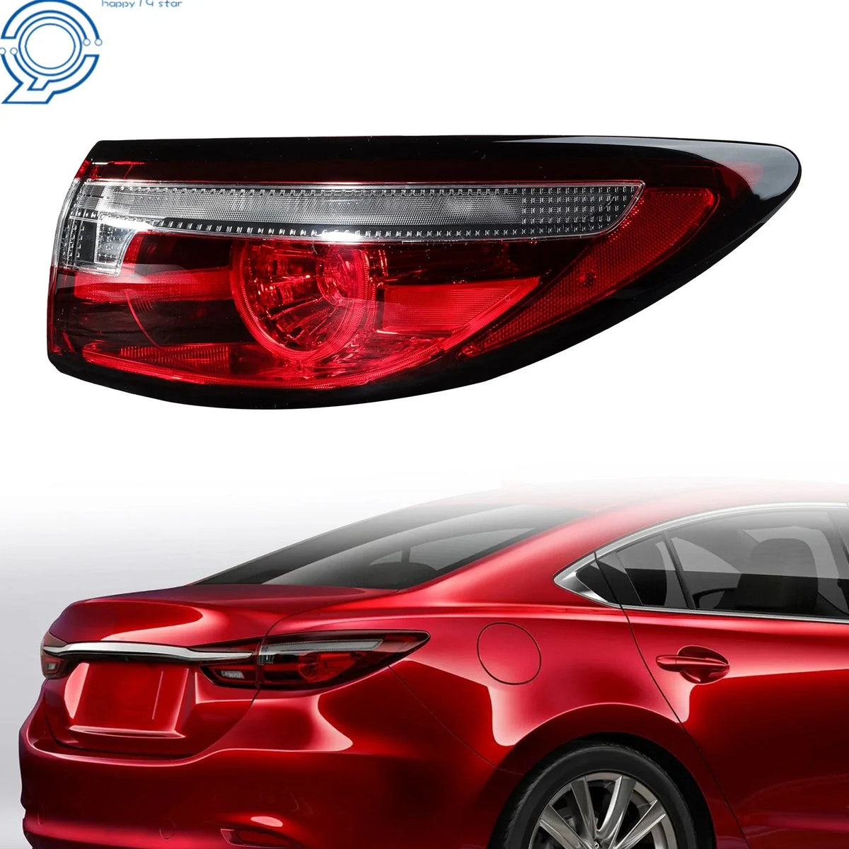 Tail Light Lamp for Mazda 6 (2018–2021) Rear Outer Right Side