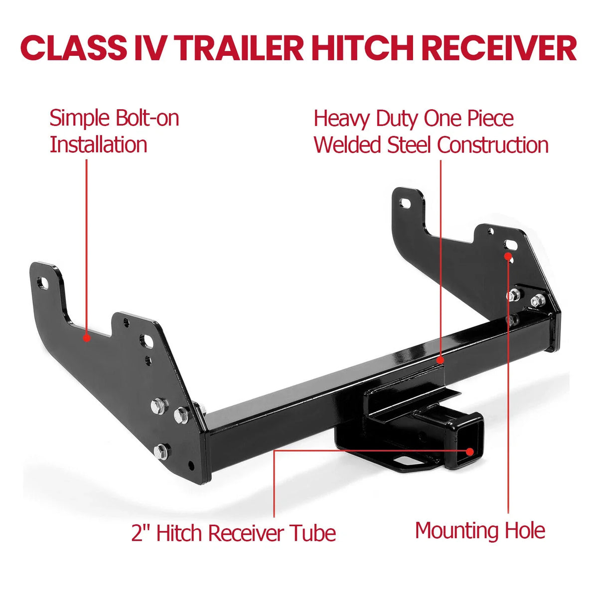 Heavy Duty Trailer Hitch Receiver for Ford F150 (2015–2026)