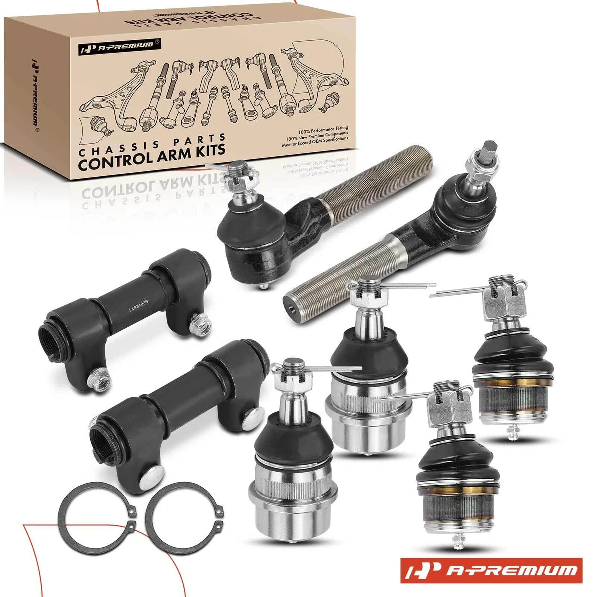 Set of 8 Front Brake Pads for Make Model