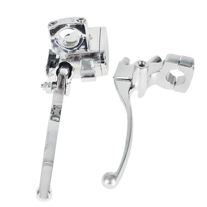1" Motorcycle Universal Handlebar Hydraulic Brake Master Cylinder & Clutch Lever