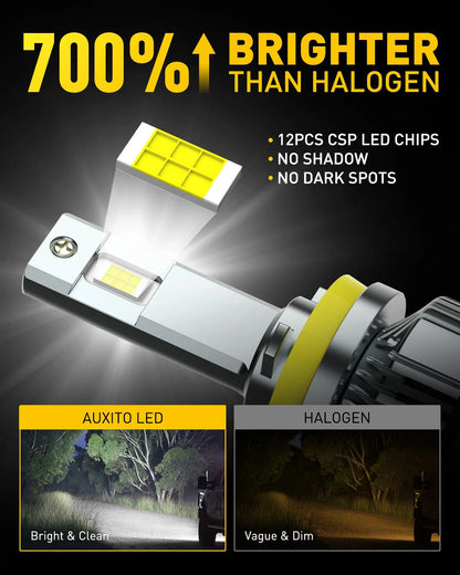 AUXITO H11 LED Headlight Fog Bulbs for