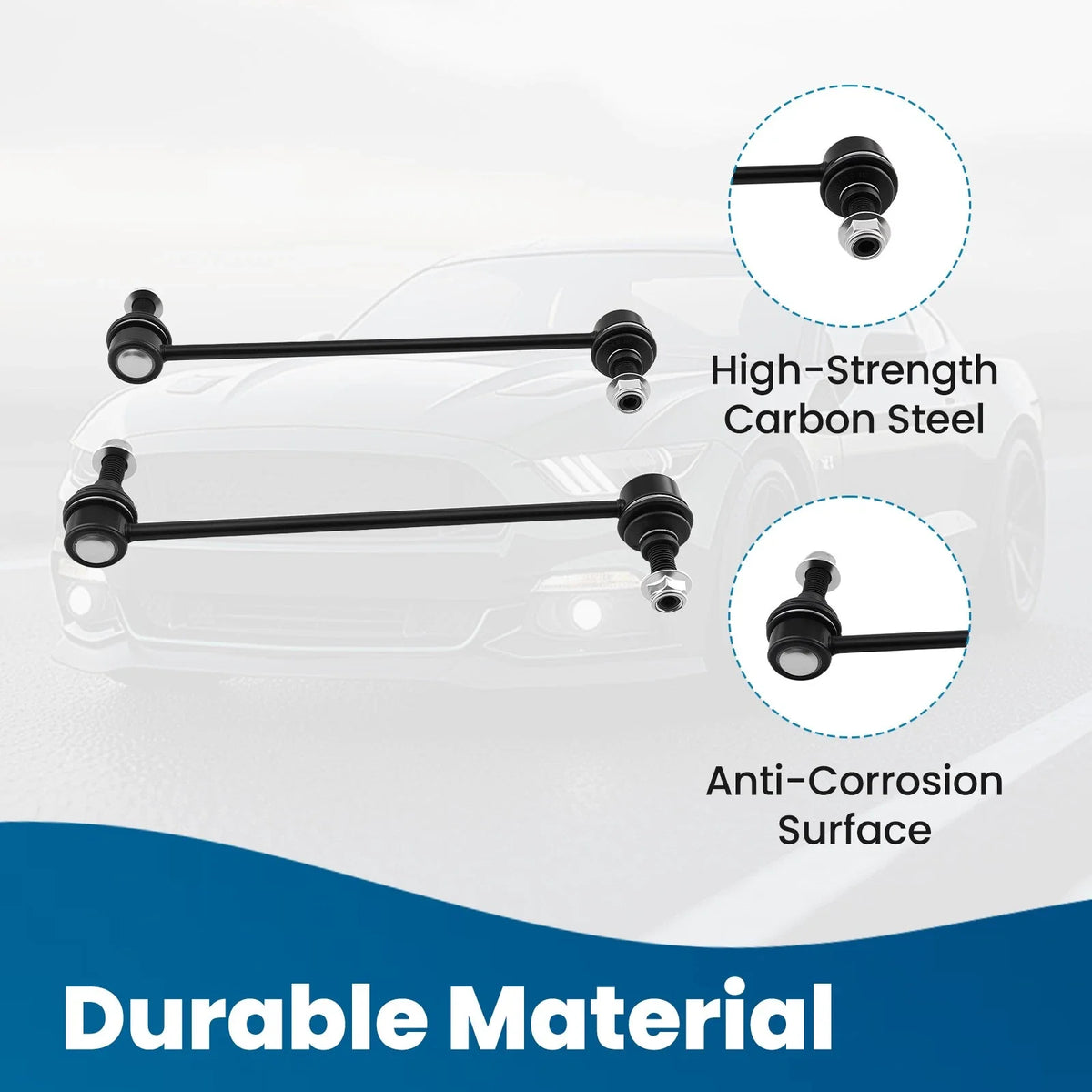 Front Sway Bar End Links K80899 for Ford Mustang (2005–2014) Pair