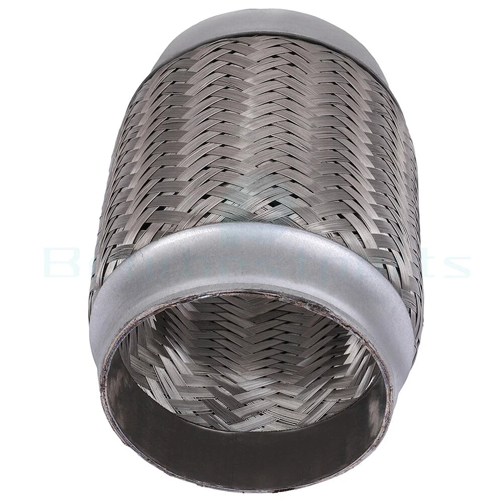 3.5" x 6" Chrome Stainless Steel Flex Pipe Coupling for Universal Fit (OAL)