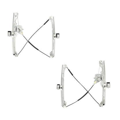 Set of 2 Window Regulators for Chevy Silverado 1500/2500/3500 (2007–2014) - LLX-PAIR-GM1350182-CL360A71, GM1350182, GM1351182