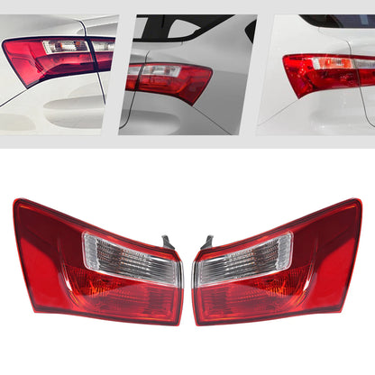 Set of 2 Halogen Tail Lights for Kia Rio (2012–2017) 924011W000, 924021W000