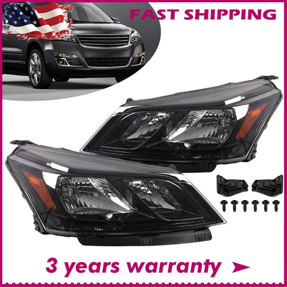 Pair Halogen Headlights for Chevy Traverse (2013–2017) GM2503375, GM2502375