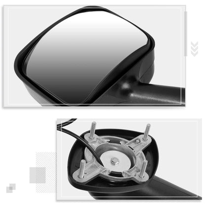 Amber Sequential LED Signal Side Hood Mirrors for Freightliner Cascadia (2008–2017)