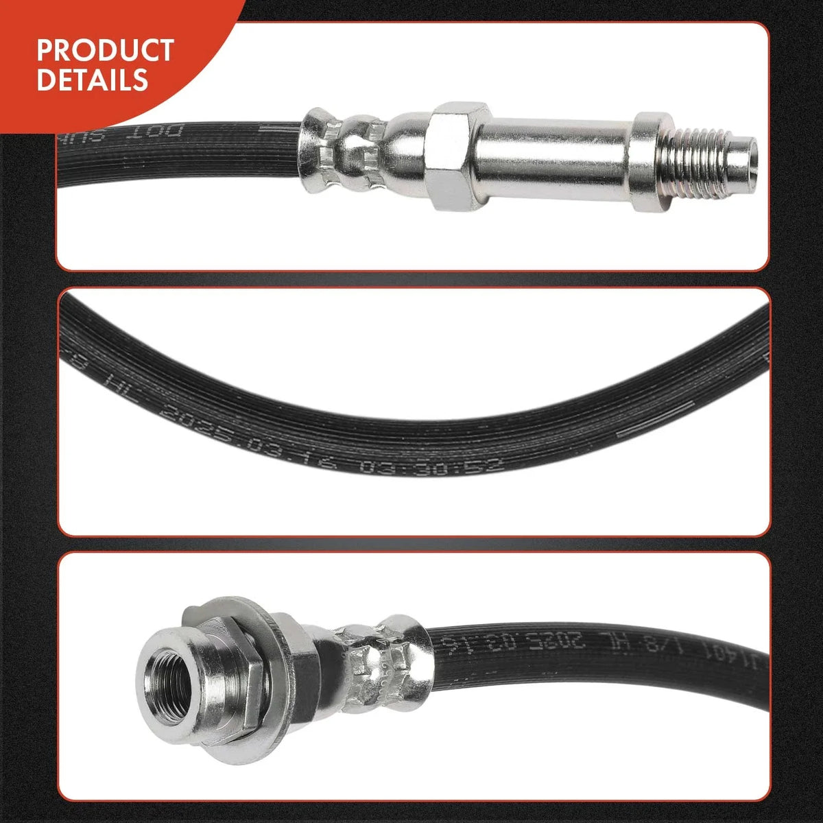 Brake Hydraulic Hose for Dodge D100 D200 W100 M350 (1975)