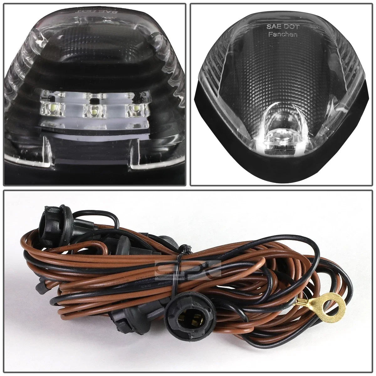 5Pcs LED Cab Roof Running Lights for Ford Super Duty (1999–2016)