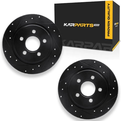 Rotor Set for Volvo C30 (2007–2013) | Drilled and Slotted | ALX-PAU-DF-8002-27038-CLA2