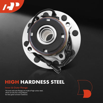 2X Front Wheel Hub & Bearing Assembly with ABS for Ford F-250 Super Duty (2005–2023)