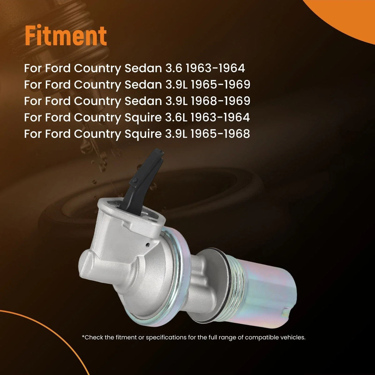 Mechanical Fuel Pump for Ford Custom 500 LTD Galaxie 500 (1965–1968)