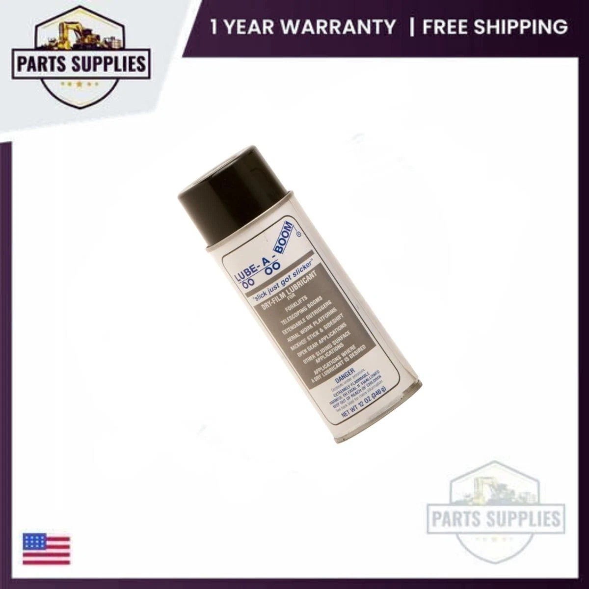 Lube-A-Boom Dry-Film Lubricant Spray for Universal