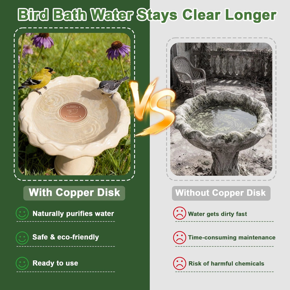 Copper Bird Bath Disk for PICURA (1 Pack)