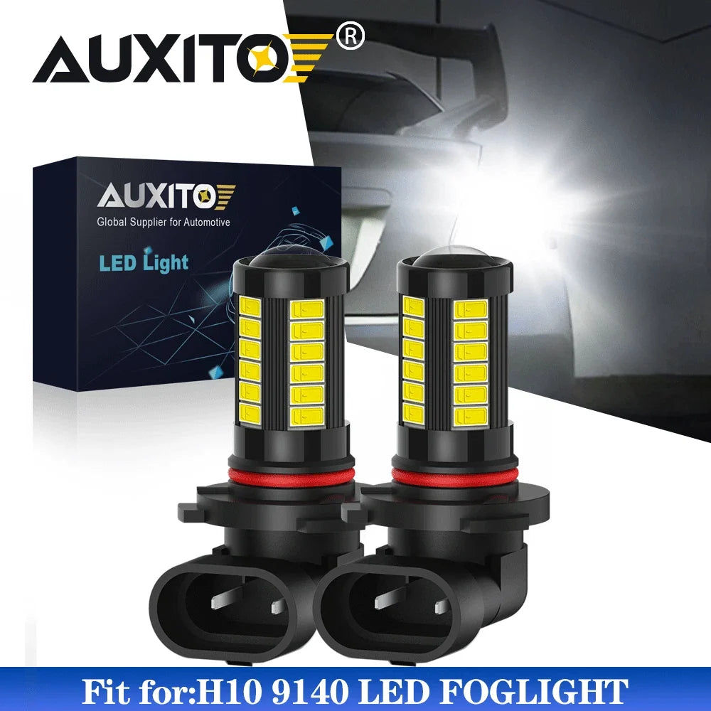 2X H10 9145 9140 LED Fog Light Bulbs for