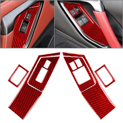 Nissan GTR R35 Door Window Lift Switch Button Panel Cover Trim Red (08-16)