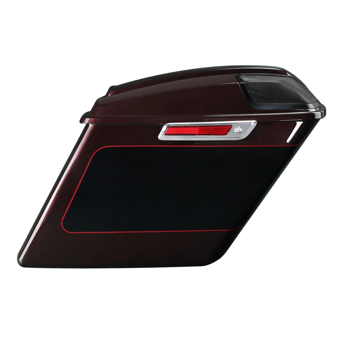 5" Hard Saddlebags for Harley Street Glide (2014–2023) Midnight Crimson/Vivid Black