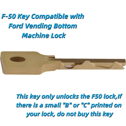 F-50 Key for Ford Vending Bottom Machine Lock (Shipping from USA)