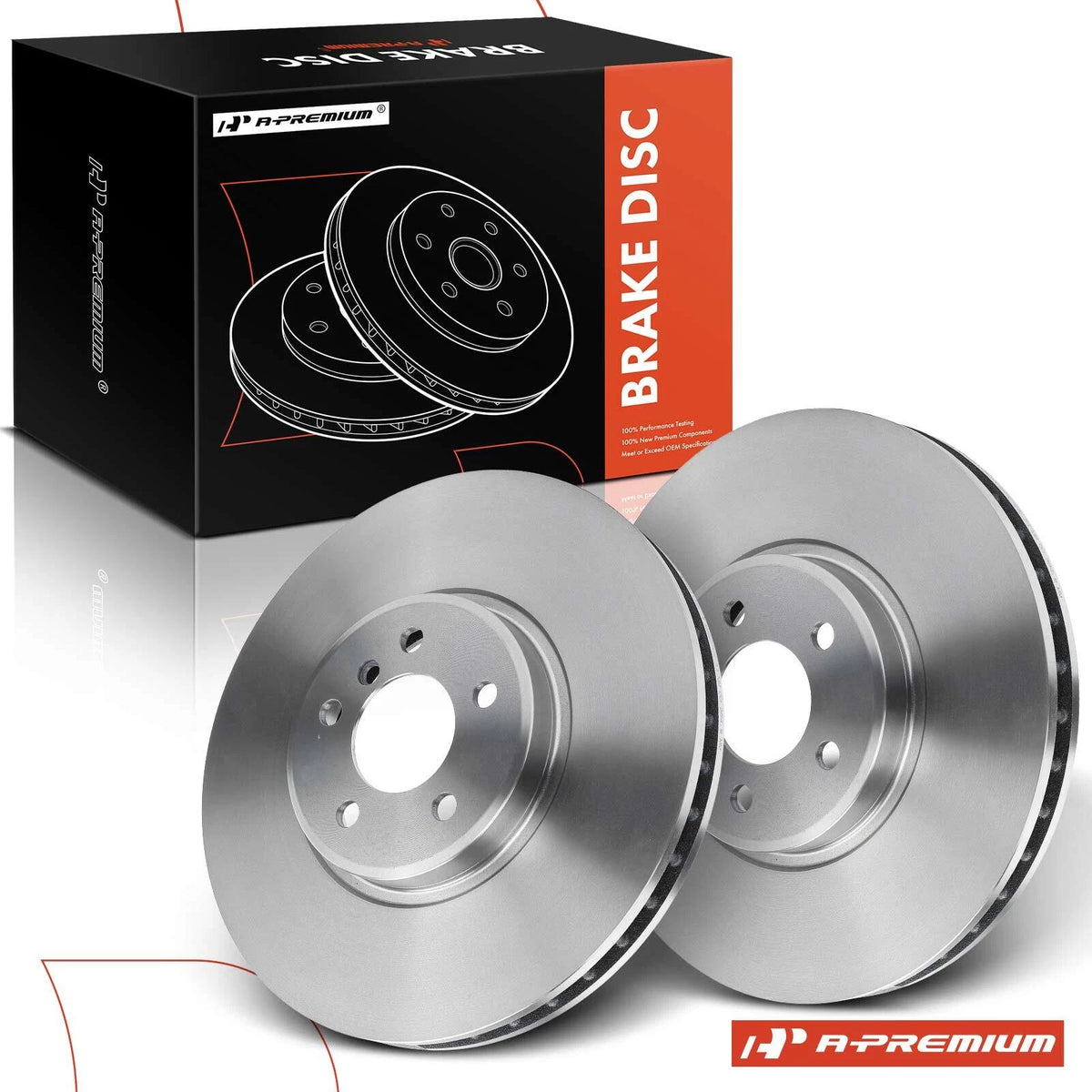 Set of 2 Vented Disc Brake Rotors for BMW X5 X6 (2011–2019) 12134112