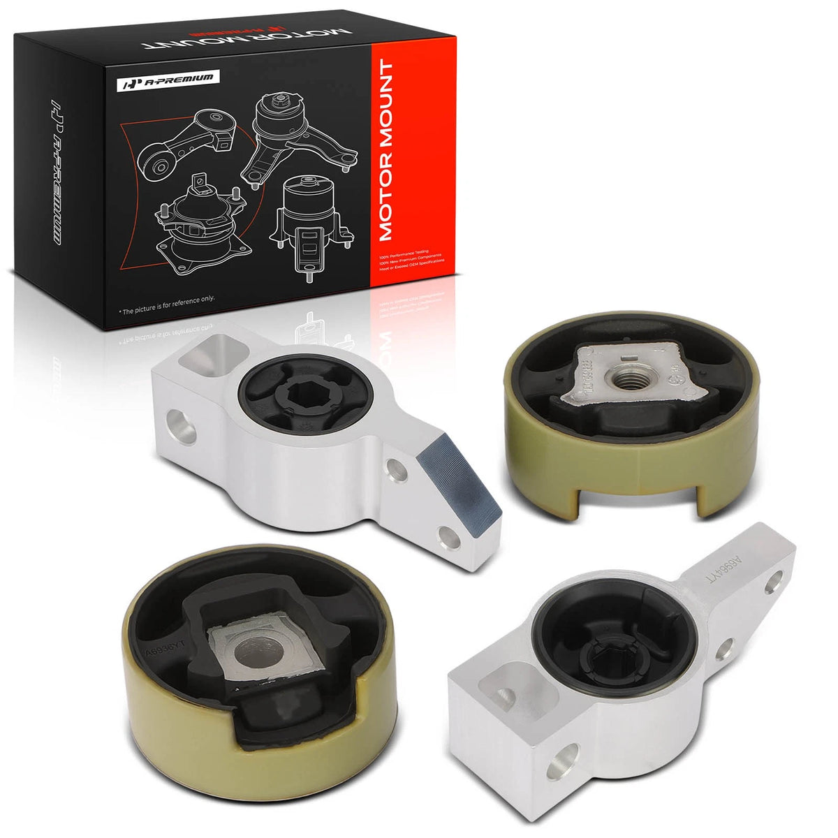 Set of 4 Front Engine Mounts for VW Jetta Eos GTI Rabbit Audi A3 (2006–2013)