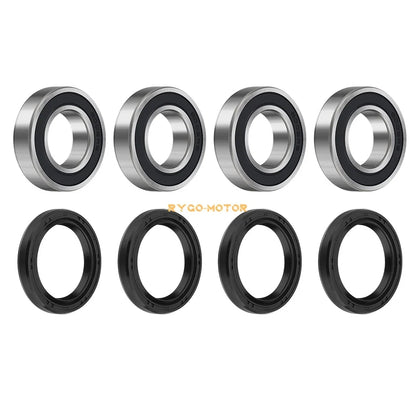 Set of 2 Front Wheel Bearings Seal for Kawasaki Mule 3000-4010