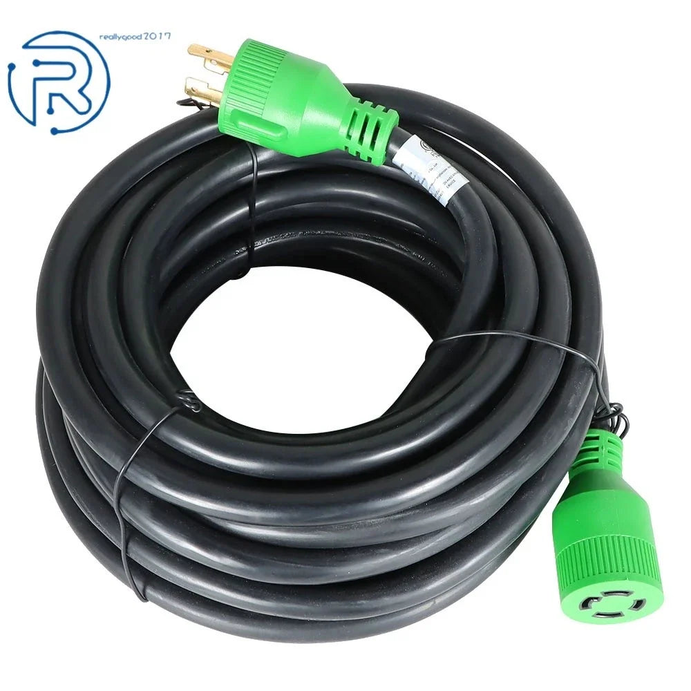 NEMA L14-30P to L14-30R 50FT 30 Amp Generator Extension Cord