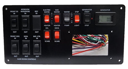 KIB SP1542 Switch Control Panel with Digital Generator Meter for