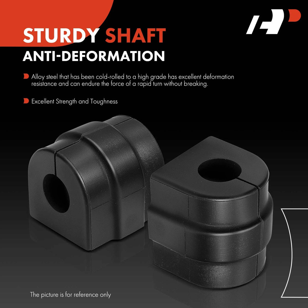 2X Front Sway Bar Bushing Kit for BMW 525i 528i 530i (2001–2005) 31351093263, 31352229421, MS10438