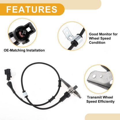ABS Wheel Speed Sensor No. 6C2Z2C205BA for Ford E-250 (2005–2007) Front Left