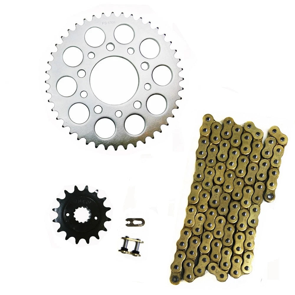 Gold 525x120 O-Ring Chain & 16/44 Sprockets for Honda Shadow VLX 600 (1989–2007) KIT-600SHADOW16-44G